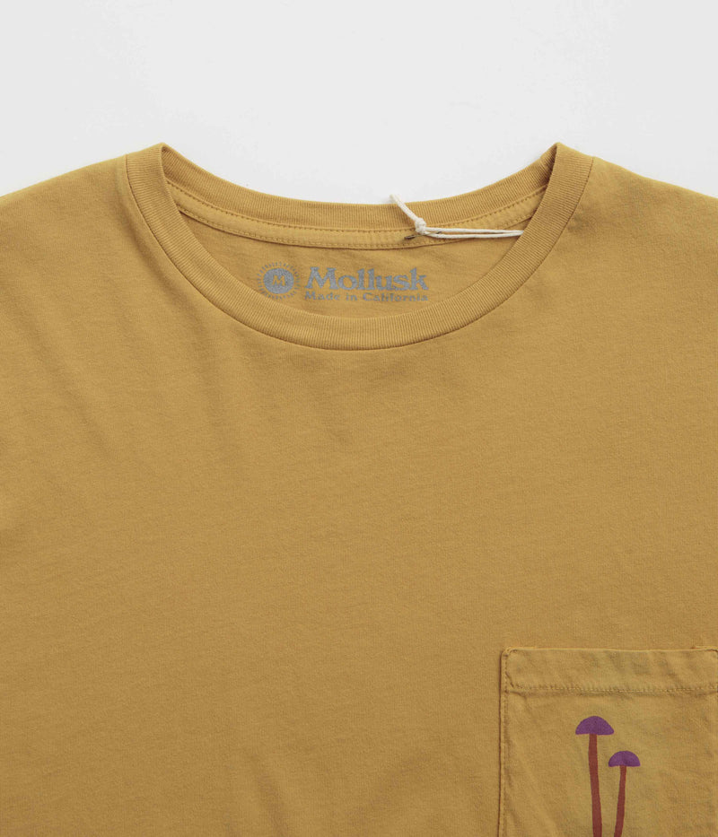 Mollusk Mushroom Pocket T-Shirt in Mustard