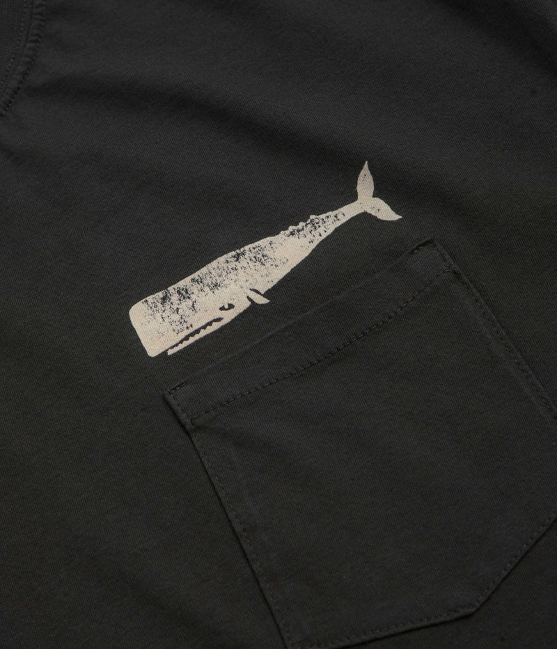 Mollusk Olde Whale T-Shirt in Faded Black