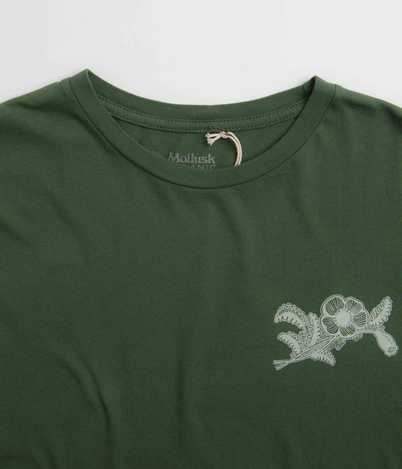 Mollusk Poppies T-Shirt in Schoolhouse Green