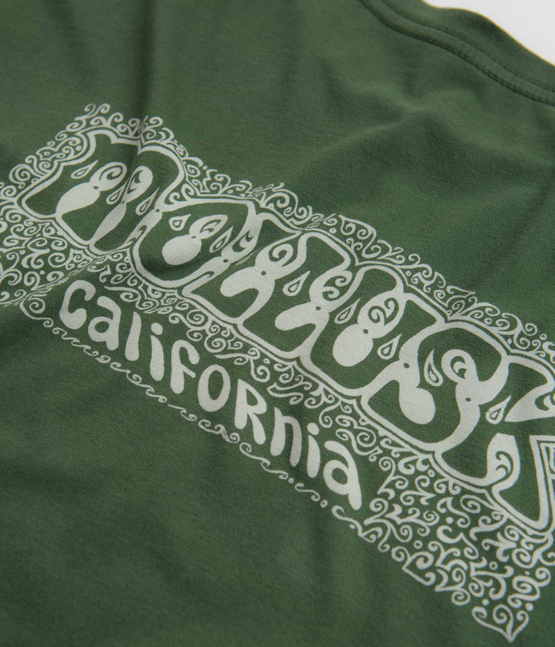 Mollusk Poppies T-Shirt in Schoolhouse Green