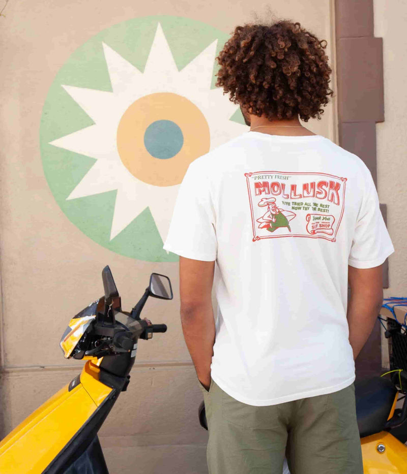 Mollusk Pretty Fresh T-Shirt in Antique White