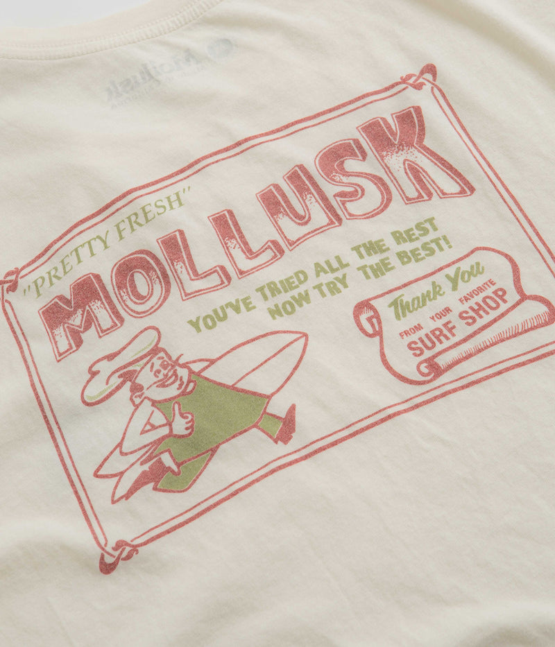 Mollusk Pretty Fresh T-Shirt in Antique White