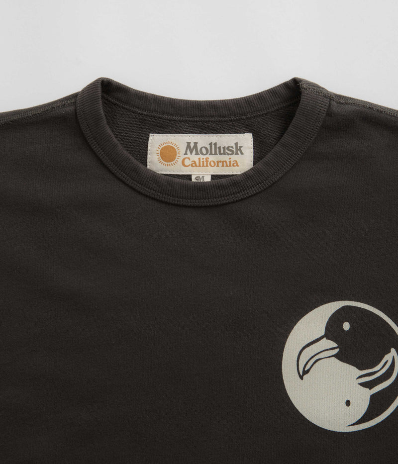 Mollusk Surf Society Crewneck Sweatshirt in Black