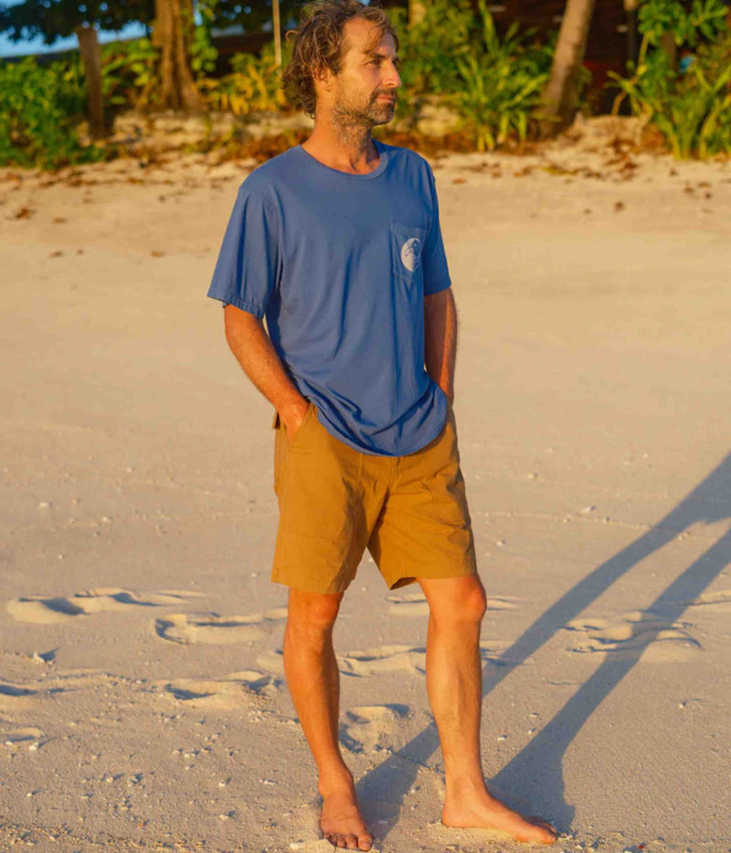 Mollusk Surf Society T-Shirt in True Blue