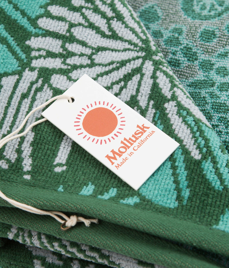 Mollusk Tidepool Towel in Blue and Green