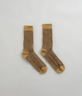 Mollusk Two Tone Rib Socks in Yellow