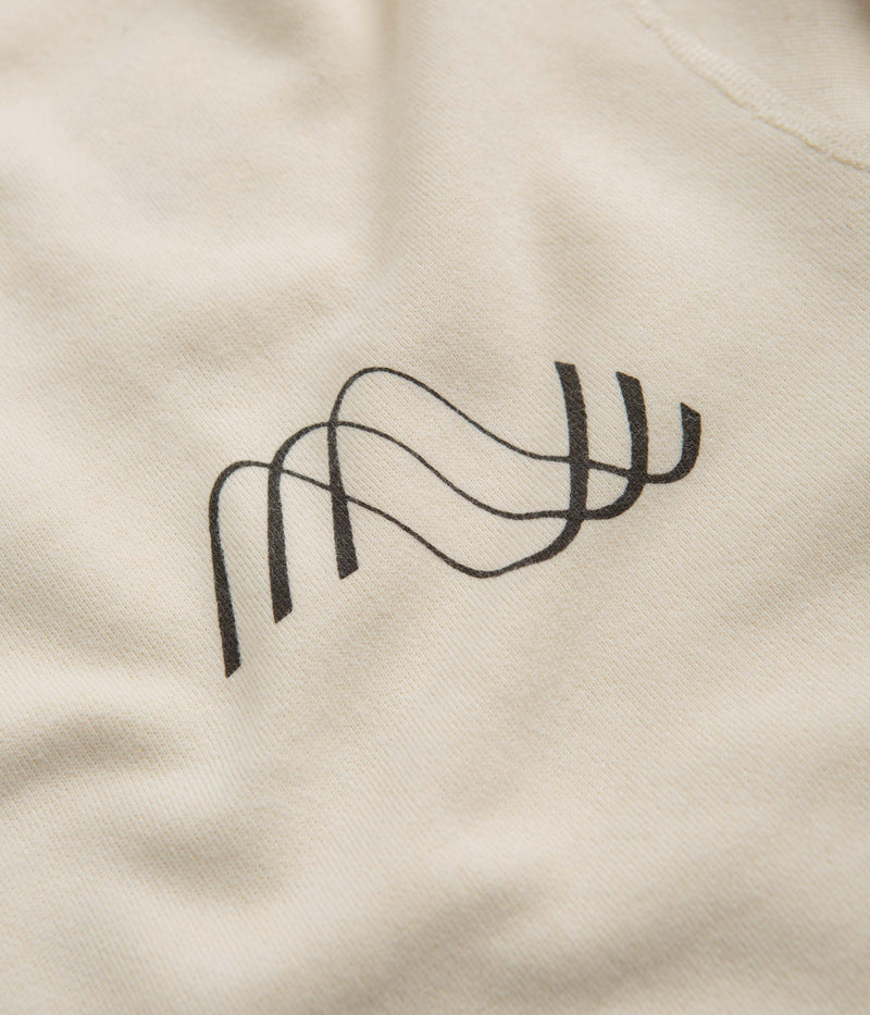 Mollusk Vibrations Crewneck Sweatshirt in Super Natural