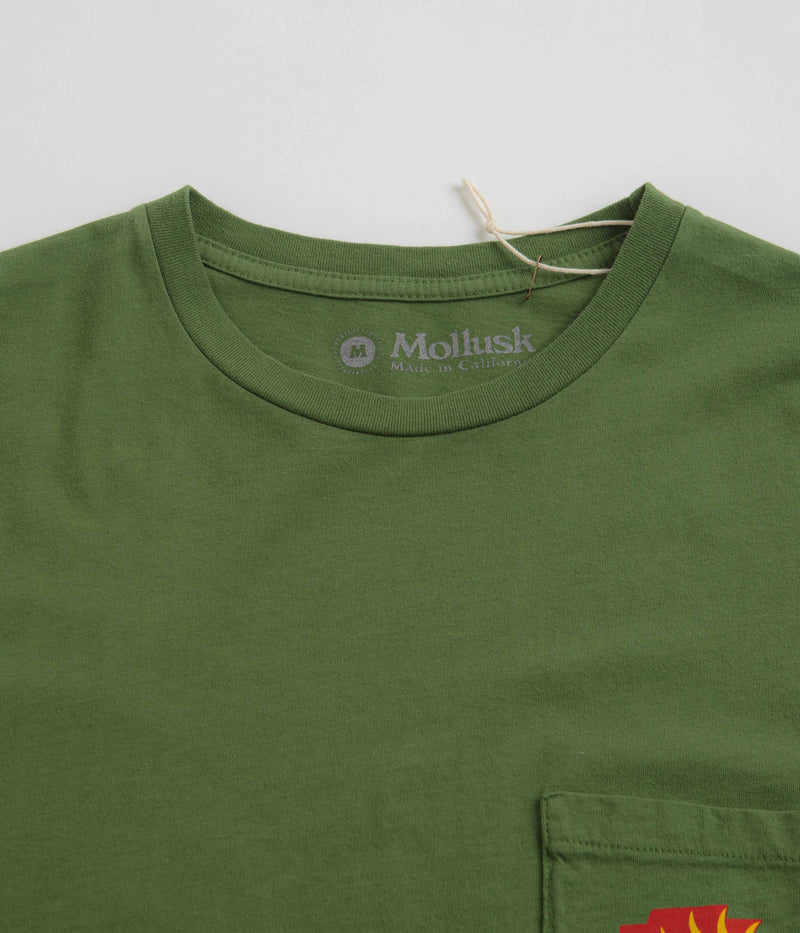 Mollusk Volta T-Shirt in True Green
