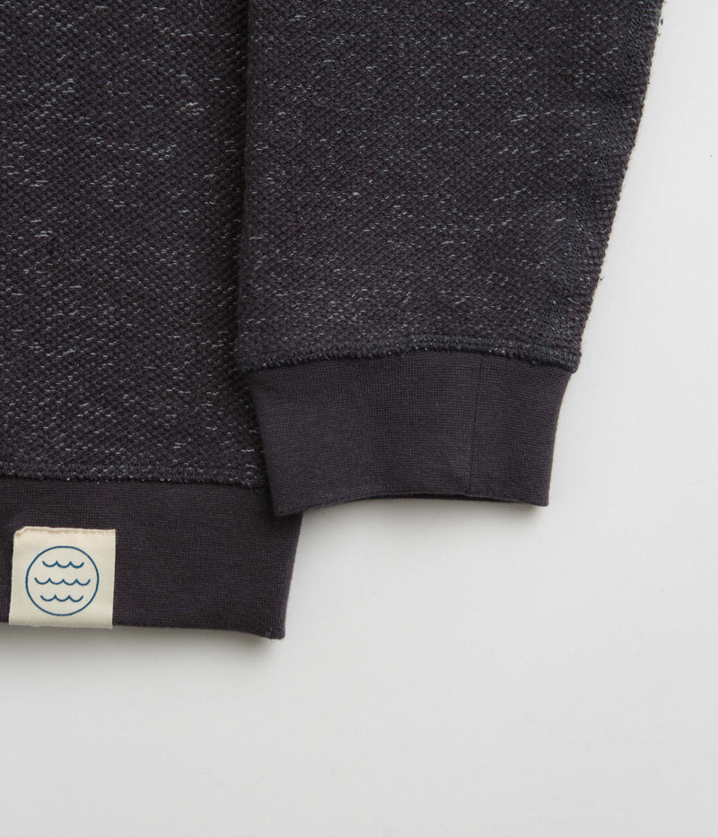 Mollusk Wave Patch Crewneck Sweatshirt in Faded Navy