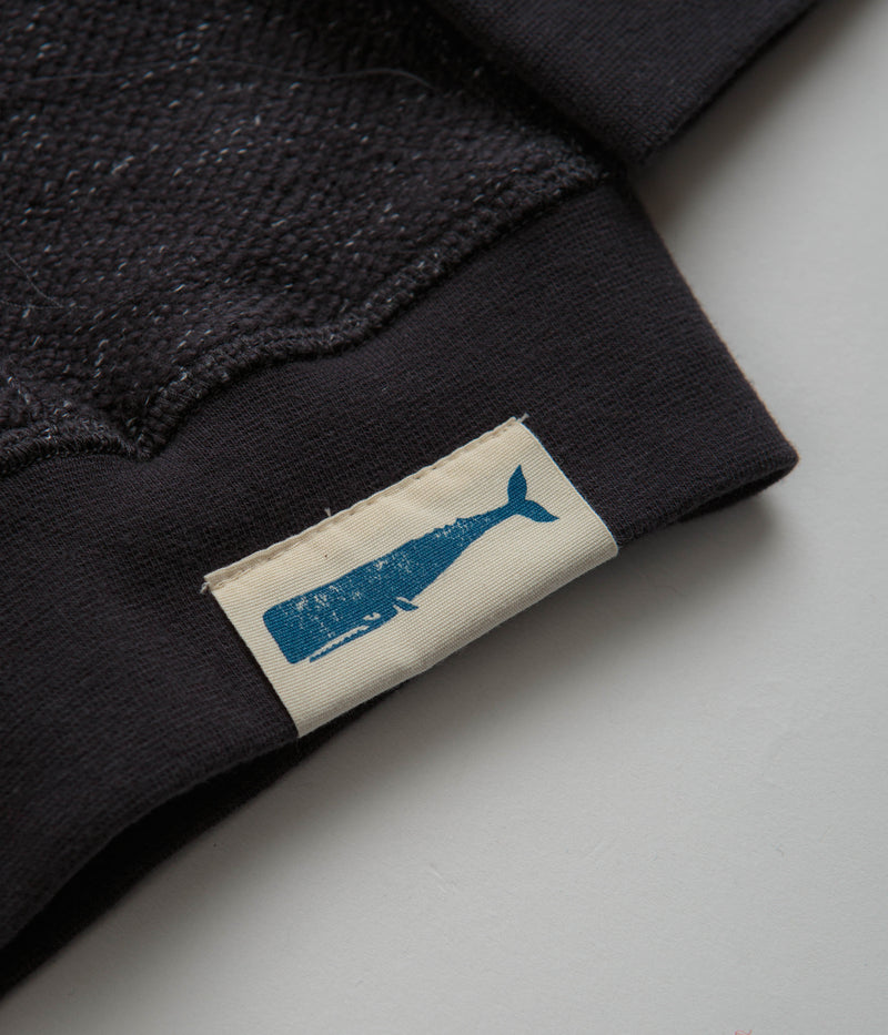 Mollusk Whale Patch Hoodie in Faded Navy