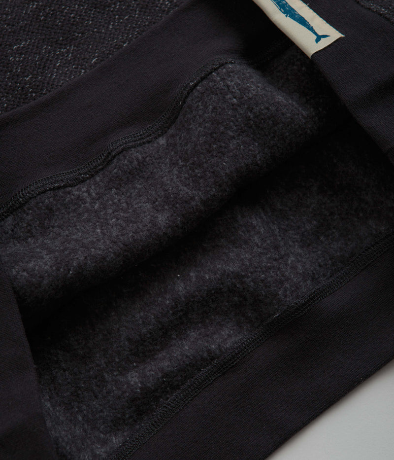 Mollusk Whale Patch Hoodie in Faded Navy