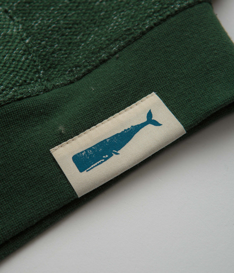 Mollusk Whale Patch Hoodie in Forest
