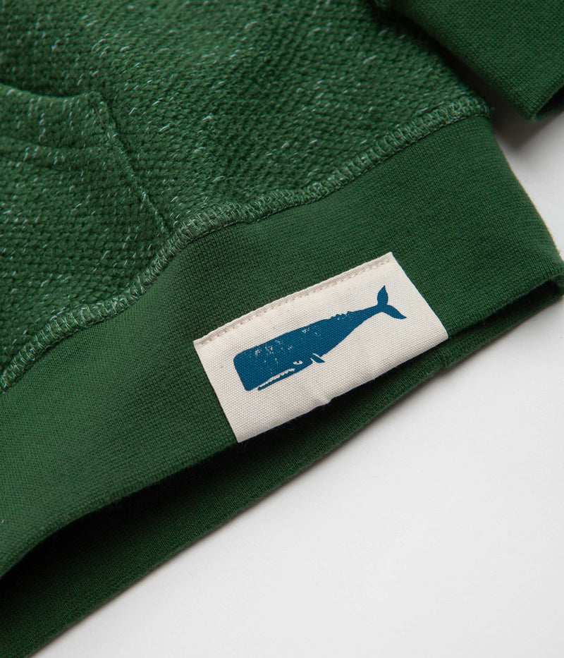 Mollusk Whale Patch Hoodie in Rover Green