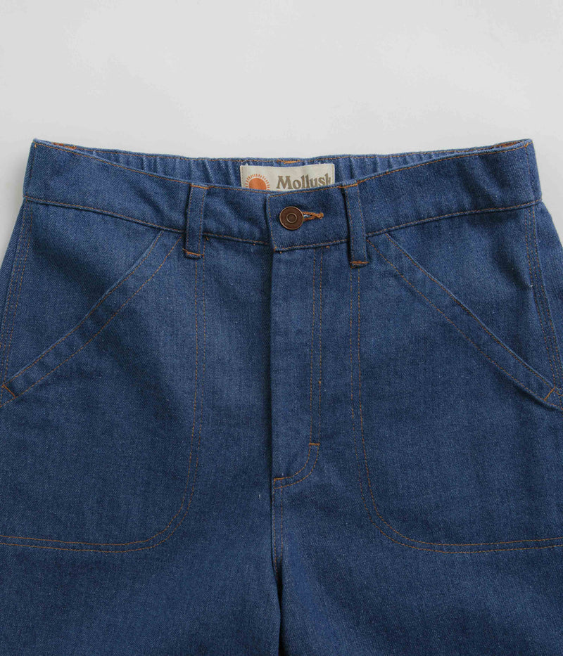 Mollusk Womens Painter Pants in Indigo Denim