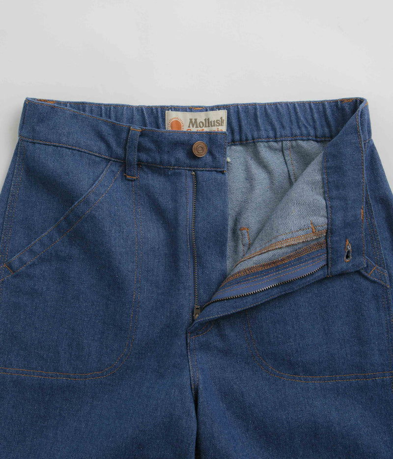 Mollusk Womens Painter Pants in Indigo Denim