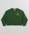Mollusk Womens Snail Crewneck Sweatshirt in True Green