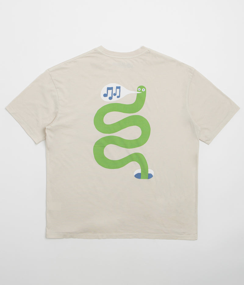 Mollusk Worm T-Shirt in Fog