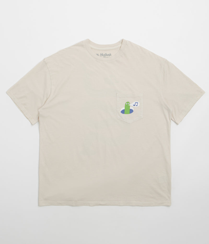 Mollusk Worm T-Shirt in Fog