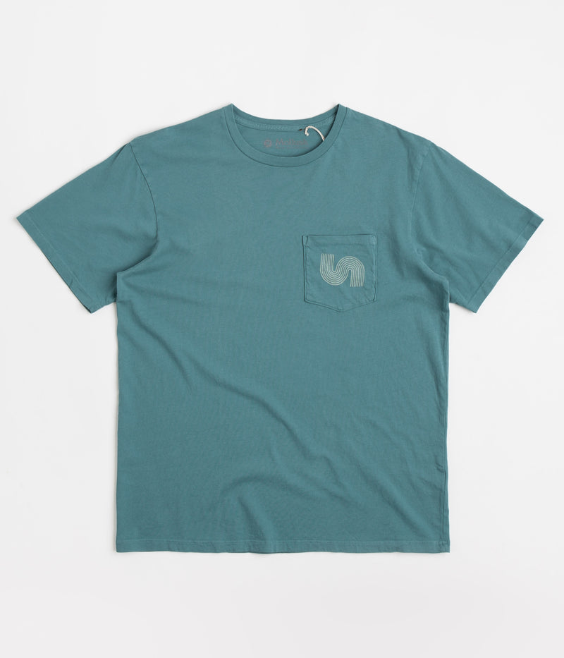 Mollusk Yes T-Shirt in Washed Sapphire
