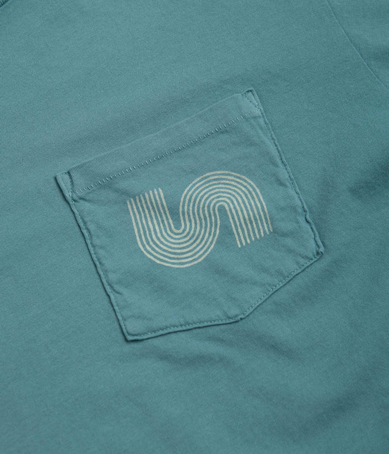 Mollusk Yes T-Shirt in Washed Sapphire