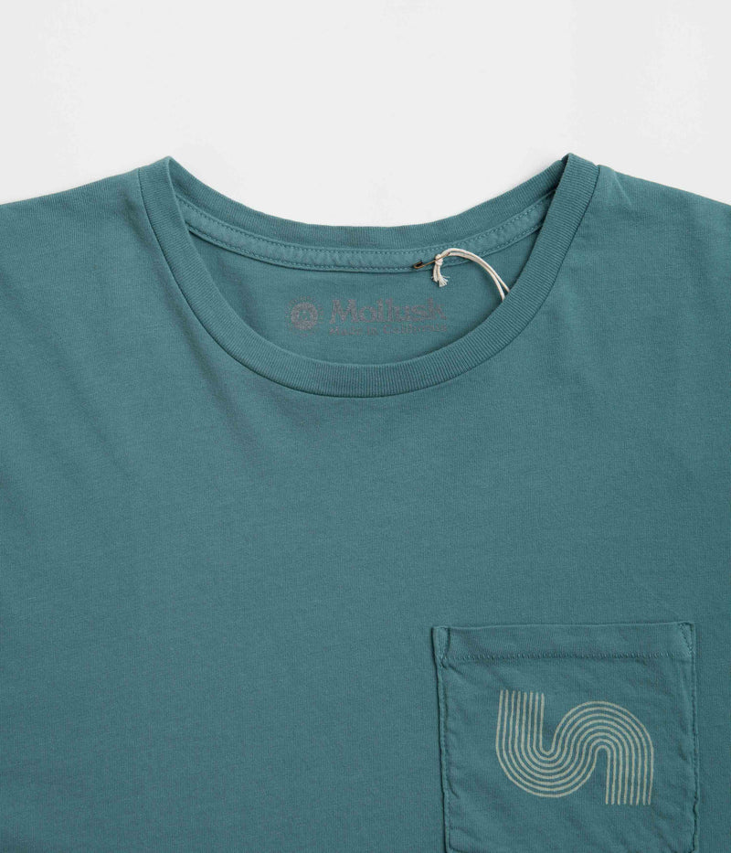 Mollusk Yes T-Shirt in Washed Sapphire