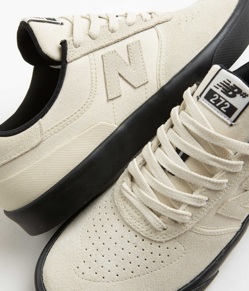 New Balance Numeric 272 Shoes in Sea Salt and Black