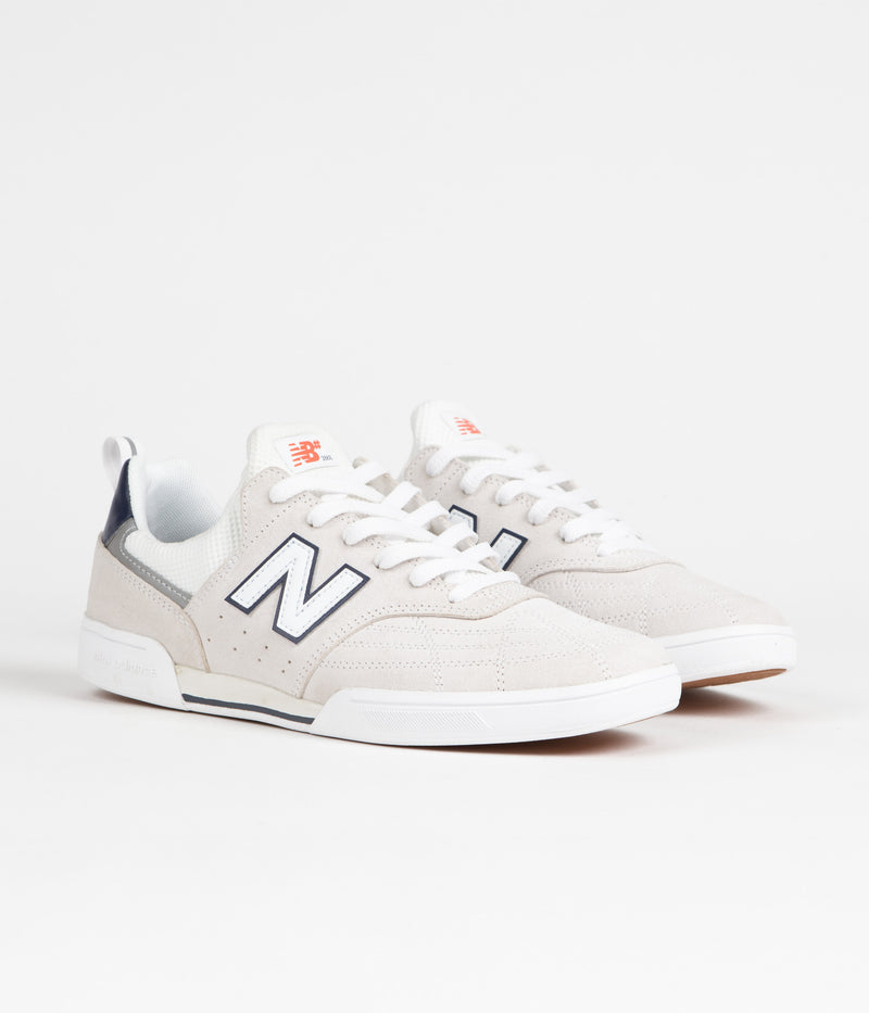 New Balance Numeric 288 Shoes in Off White and White
