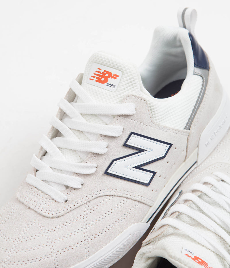 New Balance Numeric 288 Shoes in Off White and White
