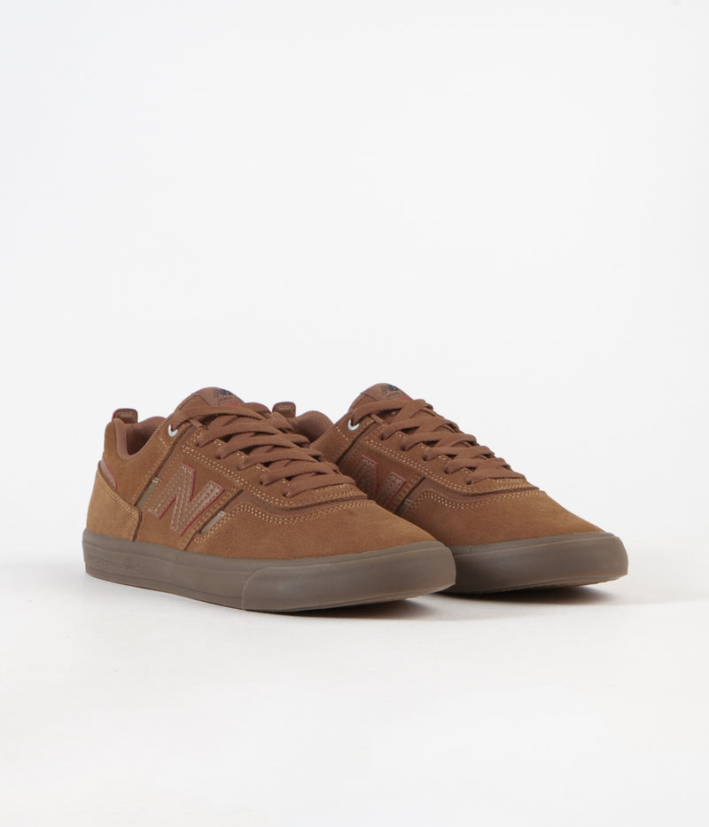 New Balance Numeric 306 Jamie Foy Deathwish Shoes in Brown and Gum