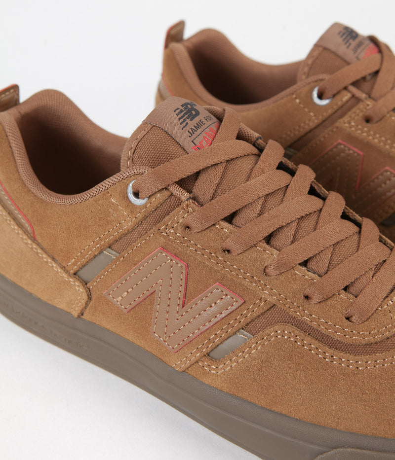 New Balance Numeric 306 Jamie Foy Deathwish Shoes in Brown and Gum