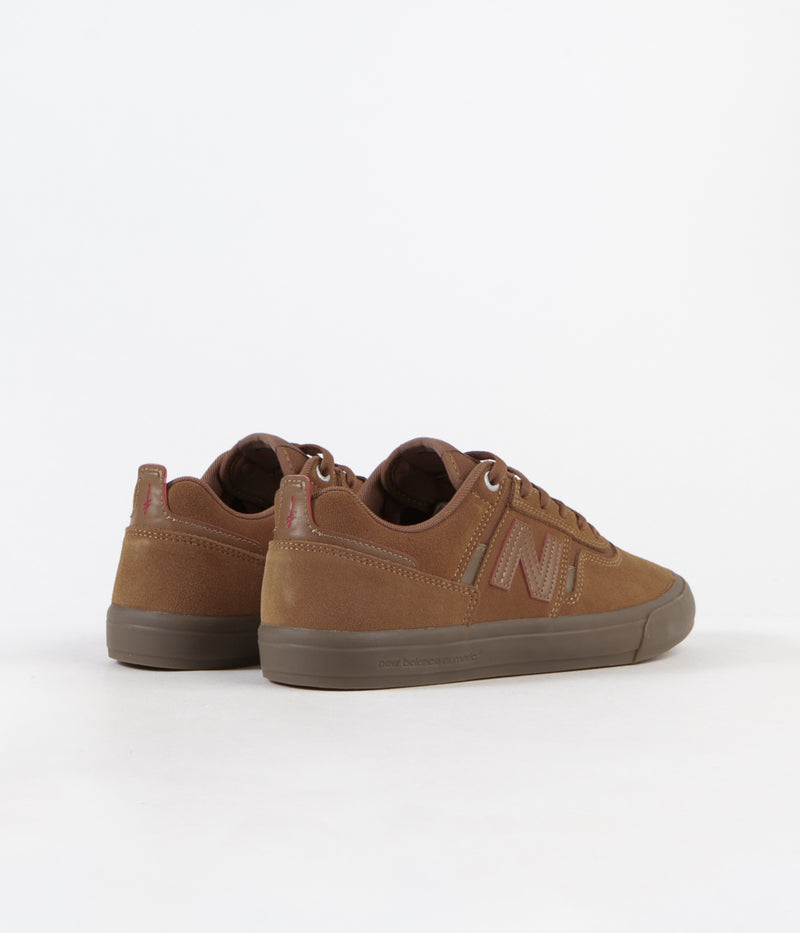 New Balance Numeric 306 Jamie Foy Deathwish Shoes in Brown and Gum