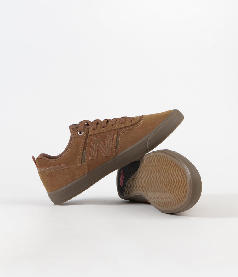 New Balance Numeric 306 Jamie Foy Deathwish Shoes in Brown and Gum