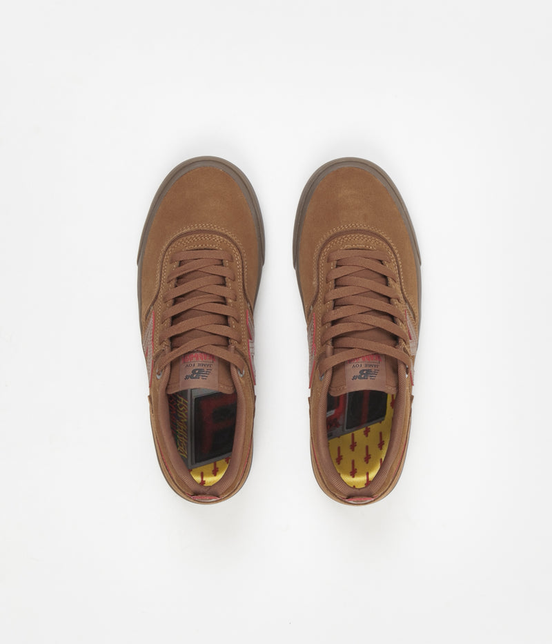 New Balance Numeric 306 Jamie Foy Deathwish Shoes in Brown and Gum
