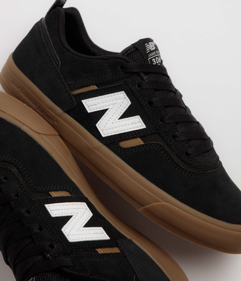 New Balance Numeric 306 Jamie Foy Shoes in Black and Gum