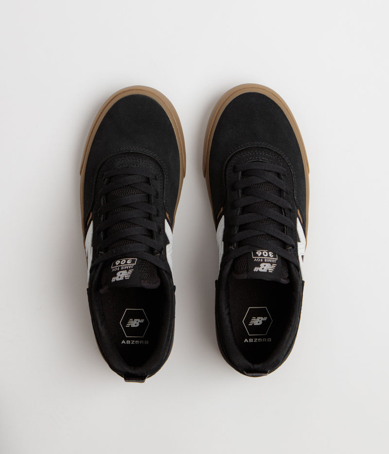 New Balance Numeric 306 Jamie Foy Shoes in Black and Gum