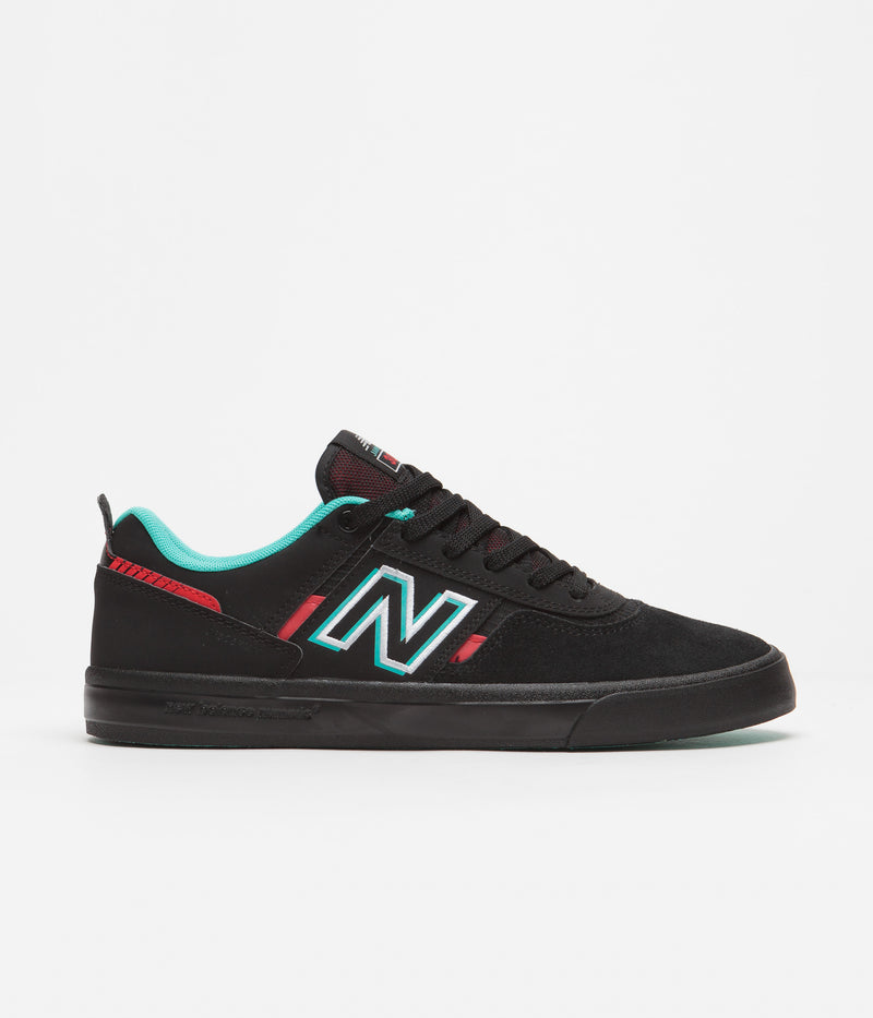 New Balance Numeric 306 Jamie Foy Shoes in Black and Red / Black