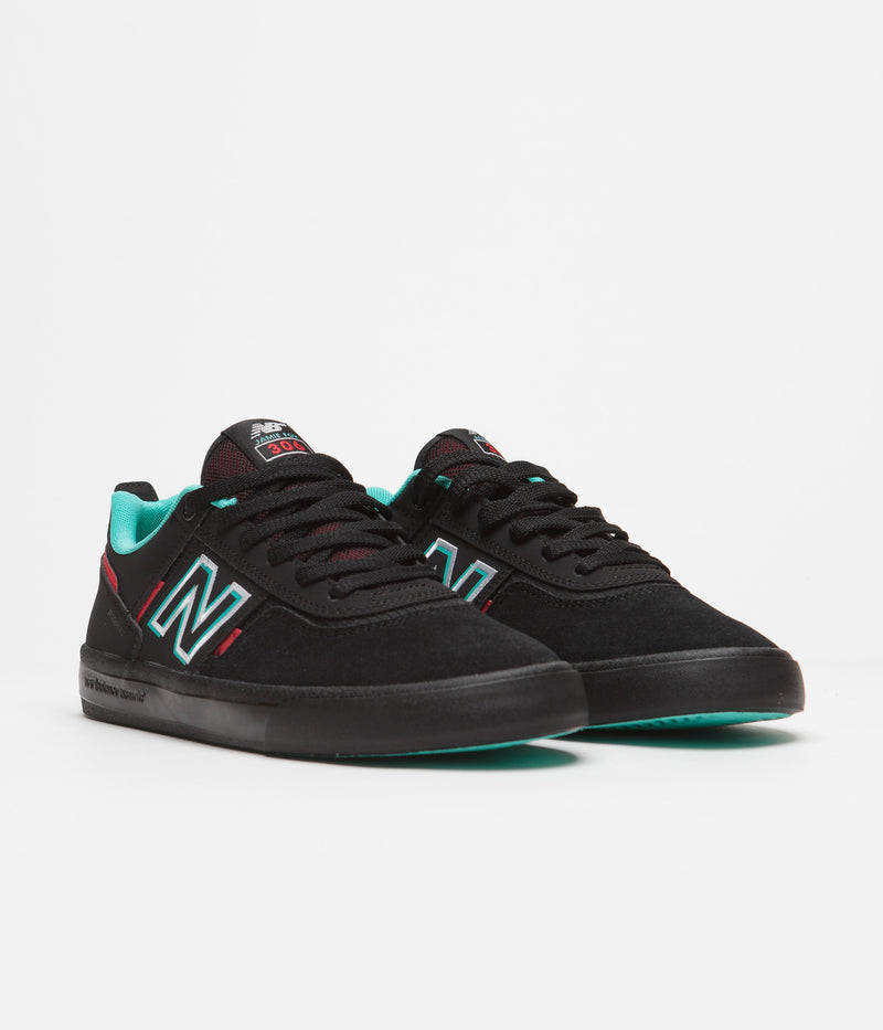 New Balance Numeric 306 Jamie Foy Shoes in Black and Red / Black