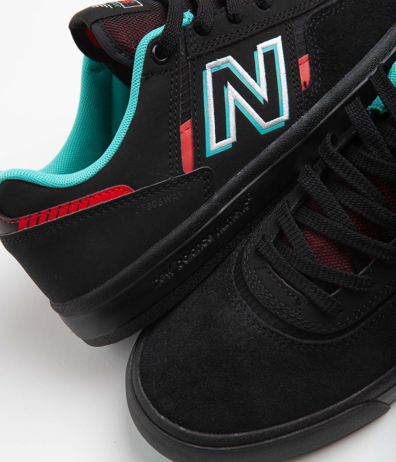 New Balance Numeric 306 Jamie Foy Shoes in Black and Red / Black