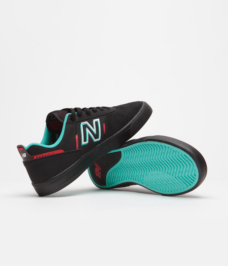 New Balance Numeric 306 Jamie Foy Shoes in Black and Red / Black