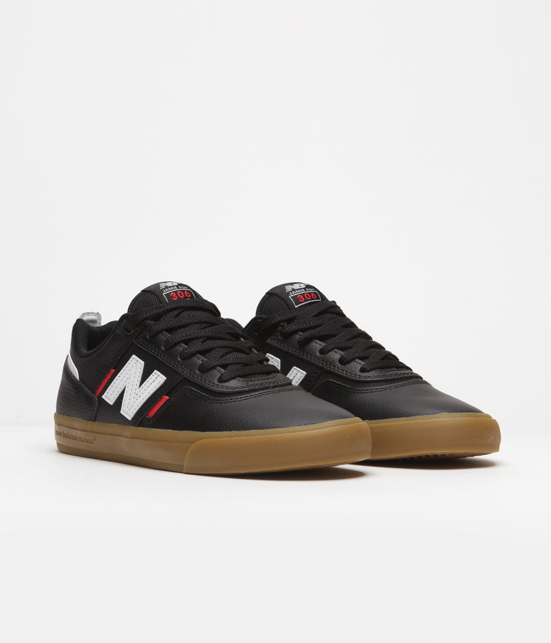 New Balance Numeric 306 Jamie Foy Shoes in Black and Red