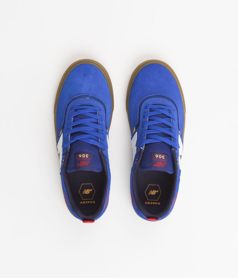New Balance Numeric 306 Jamie Foy Shoes in Blue and Yellow