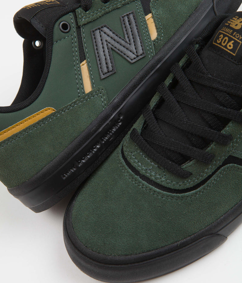 New Balance Numeric 306 Jamie Foy Shoes in Forest and Black
