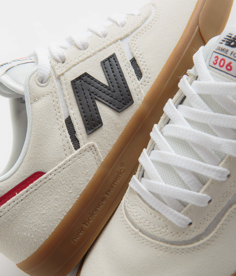 New Balance Numeric 306 Jamie Foy Shoes in Sea Salt and Gum