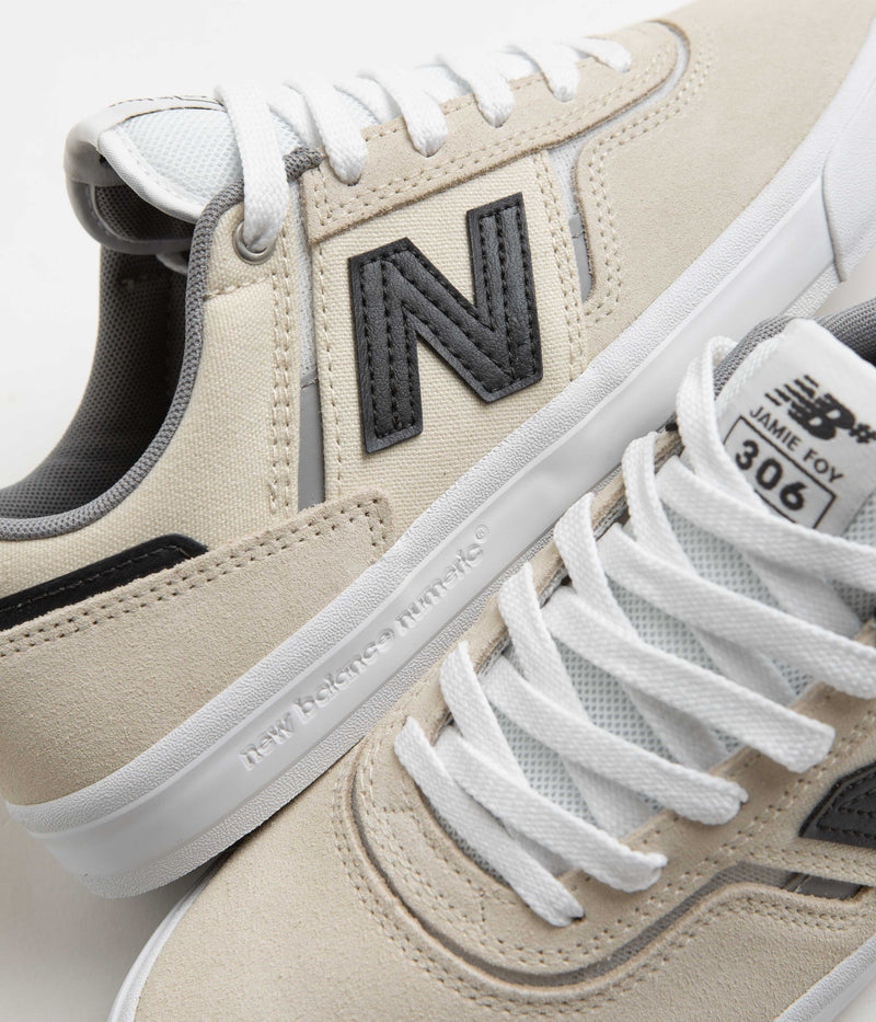 New Balance Numeric 306 Jamie Foy Shoes in Sea Salt and Phantom