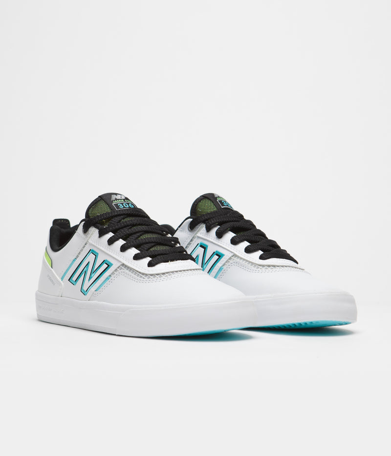 New Balance Numeric 306 Jamie Foy Shoes in White and Blue