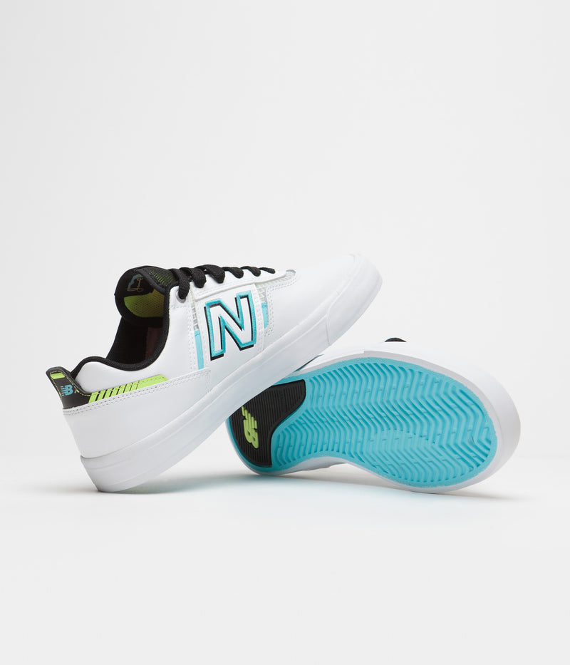 New Balance Numeric 306 Jamie Foy Shoes in White and Blue