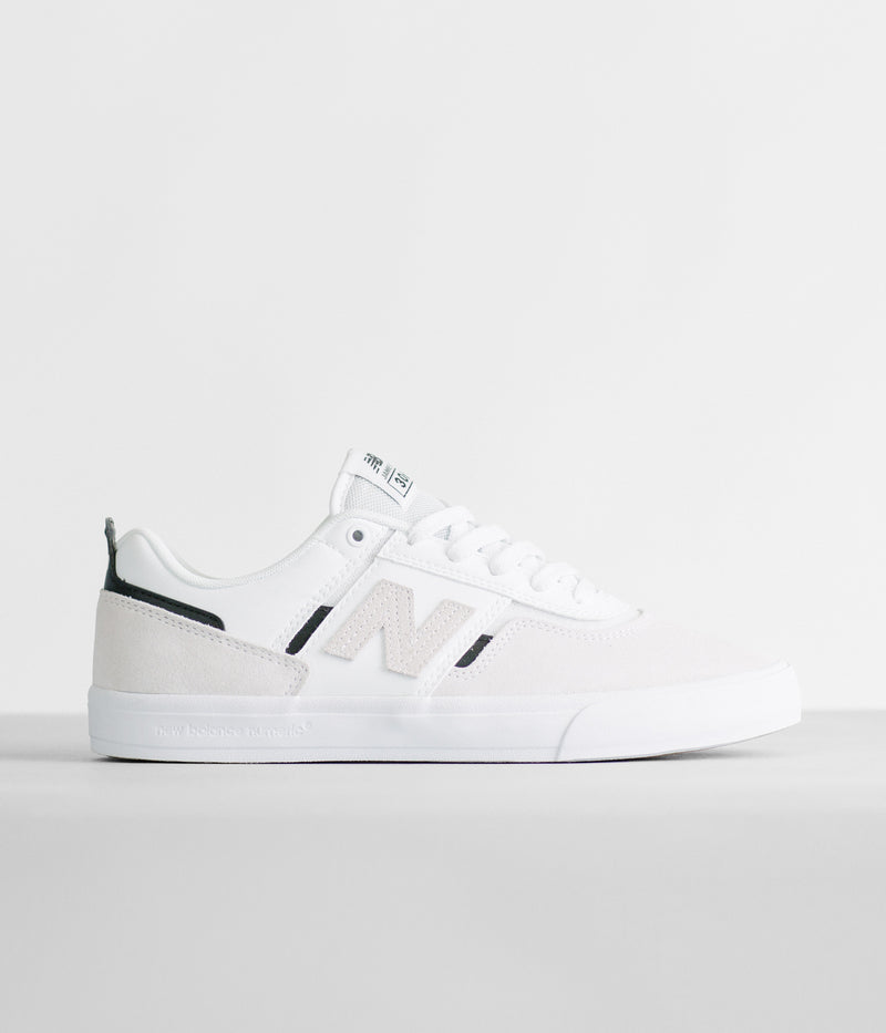 New Balance Numeric 306 Jamie Foy Shoes in White and White / Black