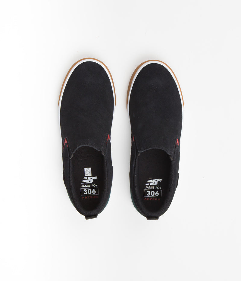 New Balance Numeric 306 Jamie Foy Slip On Shoes in Black and White