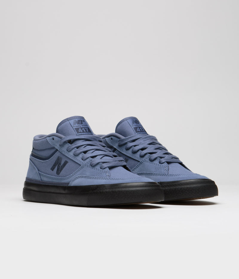 New Balance Numeric 417 Franky Villani Shoes in Steel Blue and Black