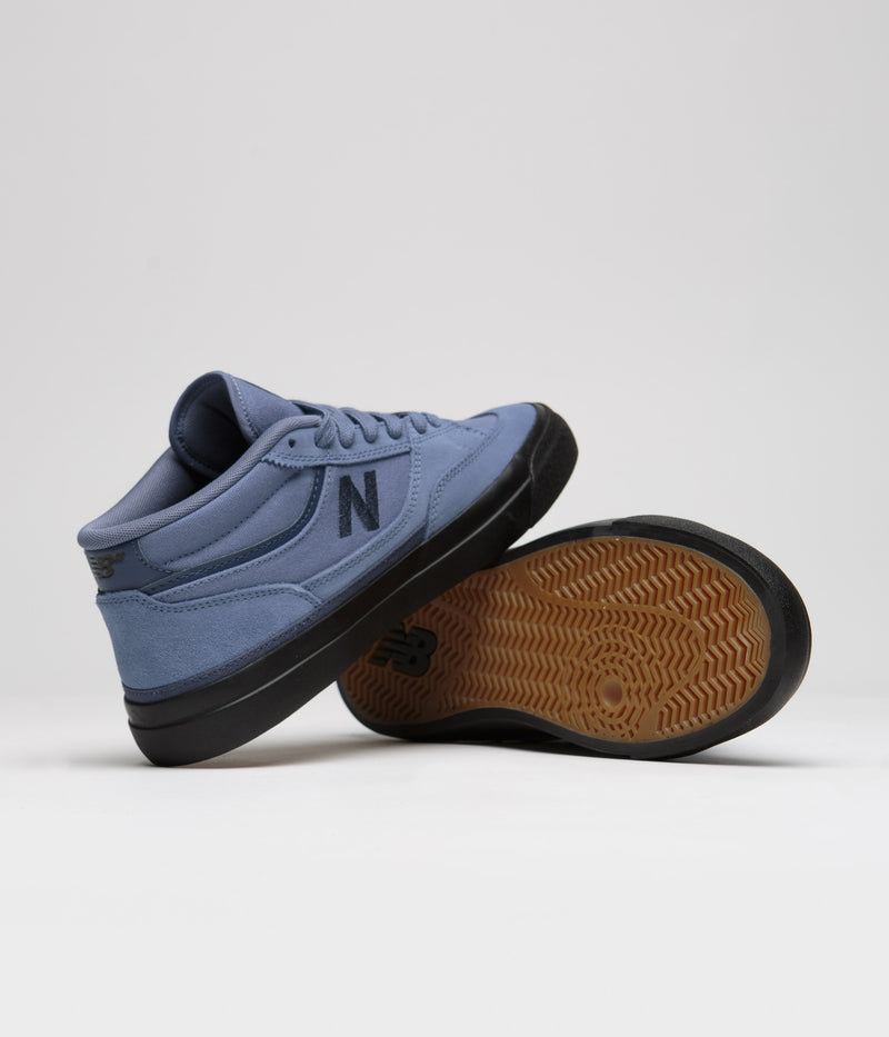 New Balance Numeric 417 Franky Villani Shoes in Steel Blue and Black